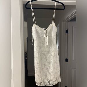 Cotton Candy lace white dress